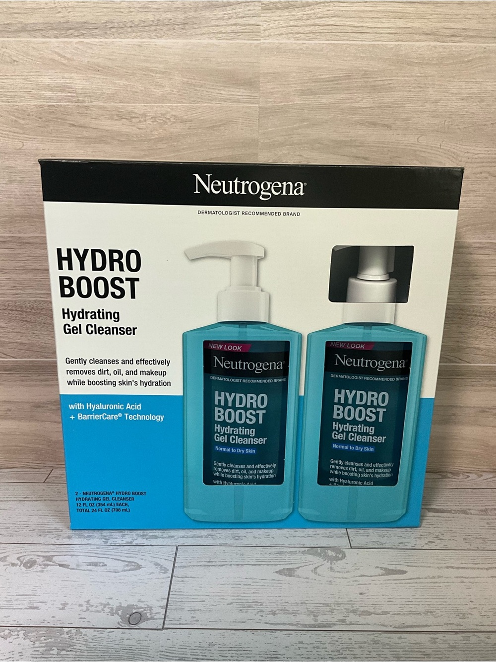 Neutrogena Hydro Boost Hydrating Gel Cleanser -2 pack new
